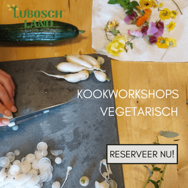 Vegetarische kookworkshop op Lubosch Land